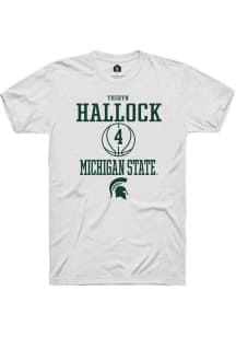 Theryn Hallock White Michigan State Spartans NIL Sport Icon Short Sleeve T Shirt