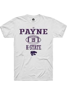 Victor Payne White K-State Wildcats NIL Sport Icon Short Sleeve T Shirt