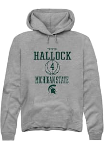 Theryn Hallock  Rally Michigan State Spartans Mens Graphite NIL Sport Icon Long Sleeve Hoodie