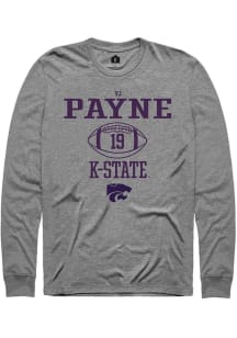 Victor Payne Rally Mens Graphite K-State Wildcats NIL Sport Icon Tee