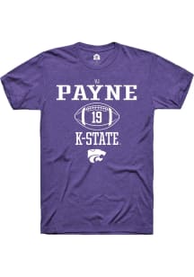 Victor Payne Purple K-State Wildcats NIL Sport Icon Short Sleeve T Shirt