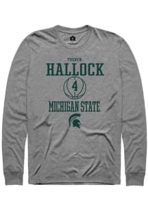 Theryn Hallock Rally Mens Graphite Michigan State Spartans NIL Sport Icon Tee