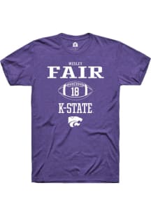 Wesley Fair Purple K-State Wildcats NIL Sport Icon Short Sleeve T Shirt