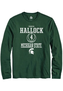 Theryn Hallock Rally Mens Green Michigan State Spartans NIL Sport Icon Tee