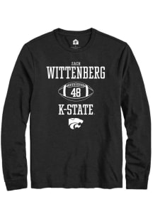 Zach Wittenberg Rally Mens Black K-State Wildcats NIL Sport Icon Tee