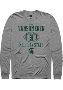 Alex Vansumeren Rally Mens Graphite Michigan State Spartans NIL Sport Icon Tee