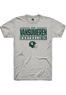 Alex Vansumeren Ash Michigan State Spartans NIL Stacked Box Short Sleeve T Shirt