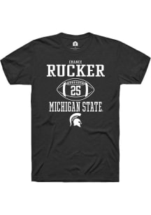 Chance Rucker Black Michigan State Spartans NIL Sport Icon Short Sleeve T Shirt