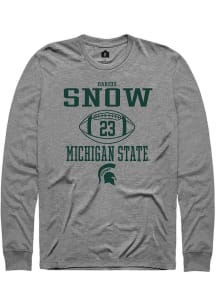 Darius Snow Rally Mens Graphite Michigan State Spartans NIL Sport Icon Tee