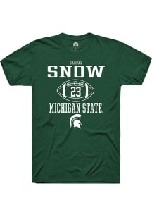 Darius Snow Green Michigan State Spartans NIL Sport Icon Short Sleeve T Shirt