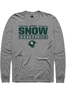 Darius Snow Rally Mens Graphite Michigan State Spartans NIL Stacked Box Tee
