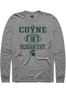 Jay Coyne Rally Mens Graphite Michigan State Spartans NIL Sport Icon Tee