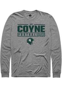 Jay Coyne Rally Mens Graphite Michigan State Spartans NIL Stacked Box Style Tee