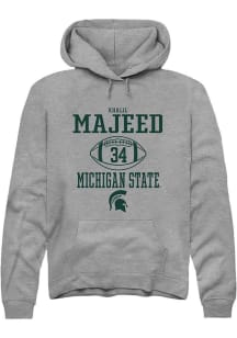 Khalil Majeed Rally Mens Graphite Michigan State Spartans NIL Sport Icon Hooded Sweatshirt