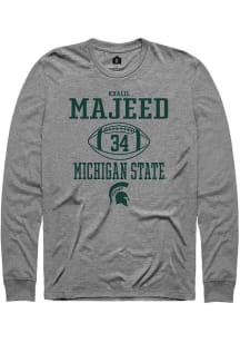 Khalil Majeed Rally Mens Graphite Michigan State Spartans NIL Sport Icon Tee