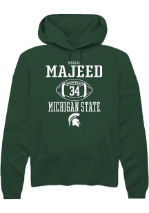 Khalil Majeed Rally Mens Green Michigan State Spartans NIL Sport Icon Hooded Sweatshirt