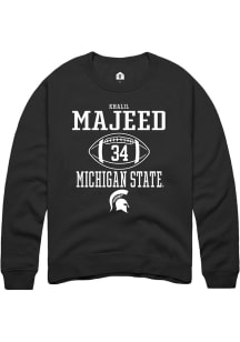 Khalil Majeed Rally Mens Black Michigan State Spartans NIL Sport Icon Crew Sweatshirt