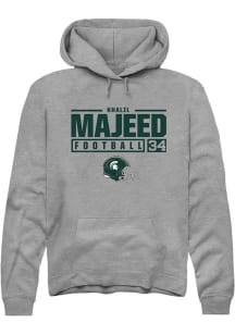 Khalil Majeed Rally Mens Graphite Michigan State Spartans NIL Stacked Box Hooded Sweatshirt