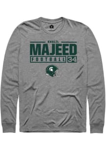 Khalil Majeed Rally Mens Graphite Michigan State Spartans NIL Stacked Box Tee