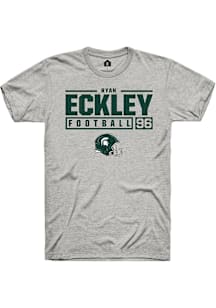 Ryan Eckley  Michigan State Spartans Ash Rally NIL Stacked Box Short Sleeve T Shirt