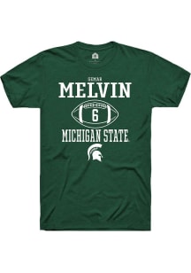 Semar Melvin  Michigan State Spartans Green Rally NIL Sport Icon Short Sleeve T Shirt