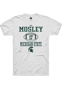 Tre Mosley  Michigan State Spartans White Rally NIL Sport Icon Short Sleeve T Shirt