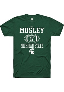 Tre Mosley  Michigan State Spartans Green Rally NIL Sport Icon Short Sleeve T Shirt