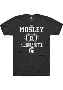 Tre Mosley  Michigan State Spartans Black Rally NIL Sport Icon Short Sleeve T Shirt