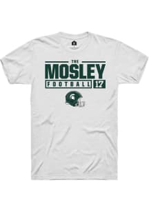 Tre Mosley  Michigan State Spartans White Rally NIL Stacked Box Short Sleeve T Shirt
