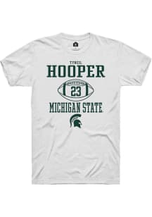 Tyneil Hooper  Michigan State Spartans White Rally NIL Sport Icon Short Sleeve T Shirt