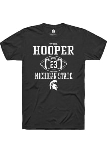 Tyneil Hooper  Michigan State Spartans Black Rally NIL Sport Icon Short Sleeve T Shirt