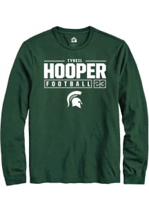 Tyneil Hooper  Michigan State Spartans Green Rally NIL Stacked Box Long Sleeve T Shirt