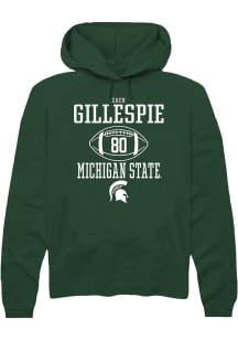 Zachary Gillespie  Rally Michigan State Spartans Mens Green NIL Sport Icon Long Sleeve Hoodie