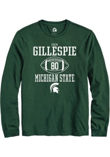 Zachary Gillespie  Michigan State Spartans Green Rally NIL Sport Icon Long Sleeve T Shirt