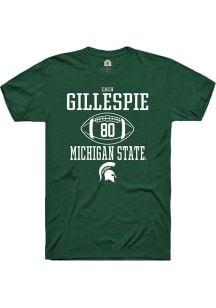 Zachary Gillespie  Michigan State Spartans Green Rally NIL Sport Icon Short Sleeve T Shirt