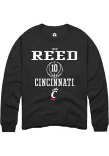 Josh Reed Rally Mens Black Cincinnati Bearcats NIL Sport Icon Crew Sweatshirt