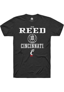 Josh Reed  Cincinnati Bearcats Black Rally NIL Sport Icon Short Sleeve T Shirt