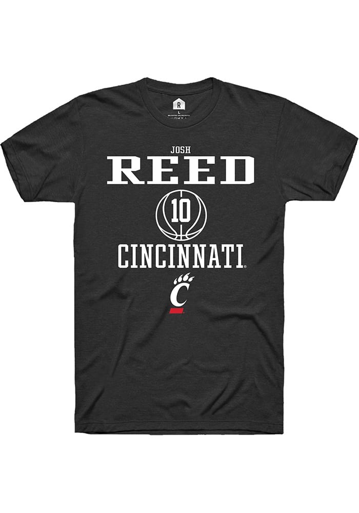 Josh Reed Cincinnati Bearcats Black Rally NIL Sport Icon Short Sleeve T Shirt
