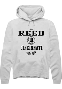 Josh Reed Rally Mens White Cincinnati Bearcats NIL Sport Icon Hooded Sweatshirt