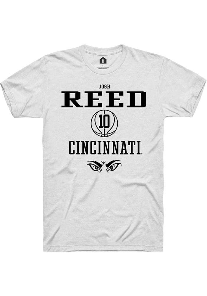 Josh Reed Cincinnati Bearcats White Rally NIL Sport Icon Short Sleeve T Shirt