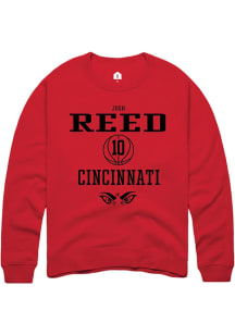 Josh Reed Rally Mens Red Cincinnati Bearcats NIL Sport Icon Crew Sweatshirt