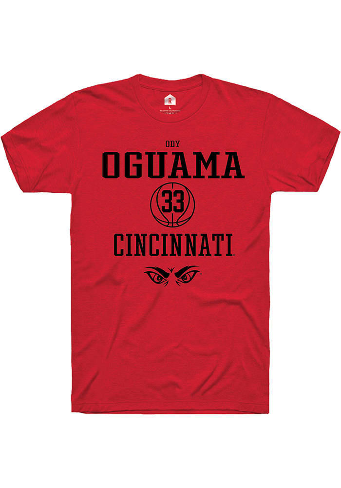Ody Oguama Cincinnati Bearcats Red Rally NIL Sport Icon Short Sleeve T Shirt