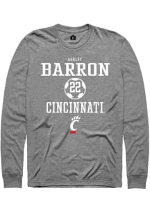 Ashley Barron  Cincinnati Bearcats Graphite Rally NIL Sport Icon Long Sleeve T Shirt