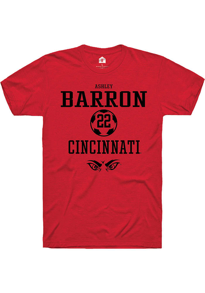 Ashley Barron Cincinnati Bearcats Red Rally NIL Sport Icon Short Sleeve T Shirt