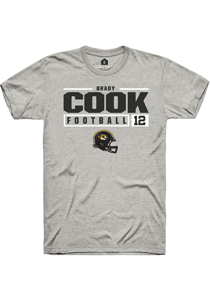 Mizzou Tigers NIL Football Brady Cook White T-Shirt 