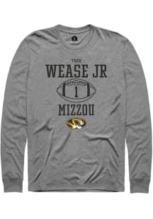 Theo Wease Jr.  Missouri Tigers Graphite Rally NIL Sport Icon Long Sleeve T Shirt