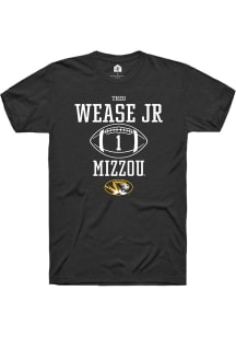 Theo Wease Jr.  Missouri Tigers Black Rally NIL Sport Icon Short Sleeve T Shirt