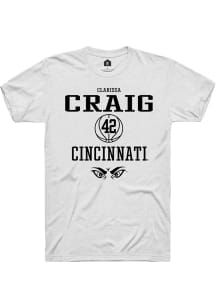Clarissa Craig  Cincinnati Bearcats White Rally NIL Sport Icon Short Sleeve T Shirt