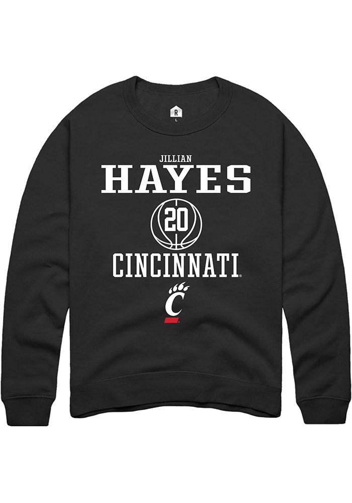 Jillian Hayes Rally Cincinnati Bearcats Mens NIL Sport Icon Long Sleeve Crew Sweatshirt