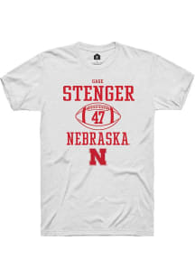Gage Stenger White Nebraska Cornhuskers NIL Sport Icon Short Sleeve T Shirt